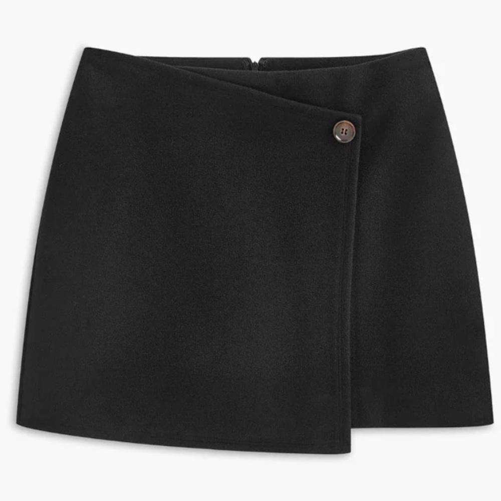 NWT Button Tweed Warm Skirt